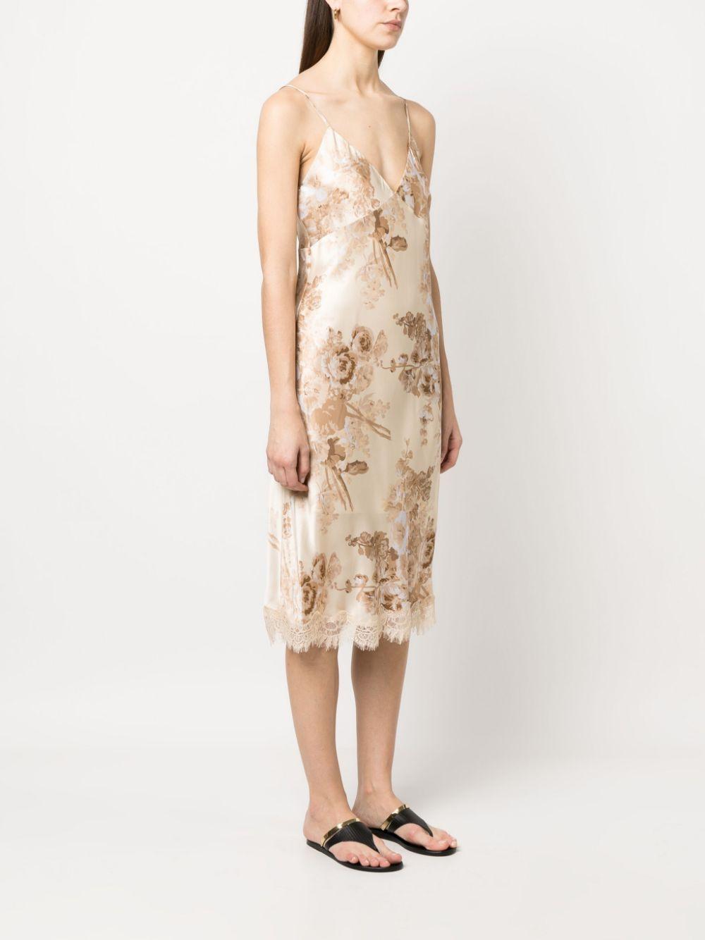 gold hawk dresses beige outer: silk - women