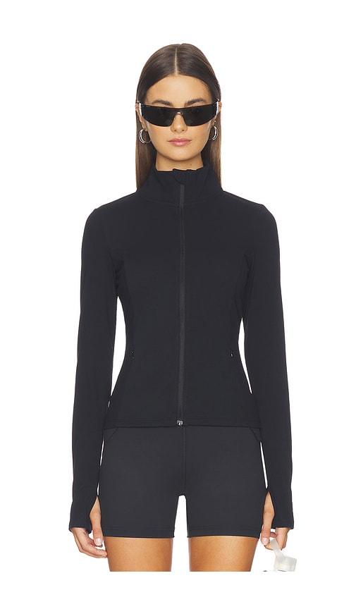 gold hinge strydeform jacket in black.