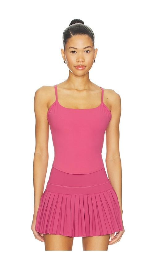 gold hinge strydeform tank top in blush.