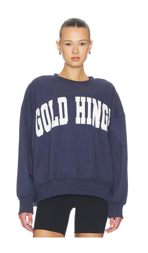 gold hinge sweatshirt in navy.