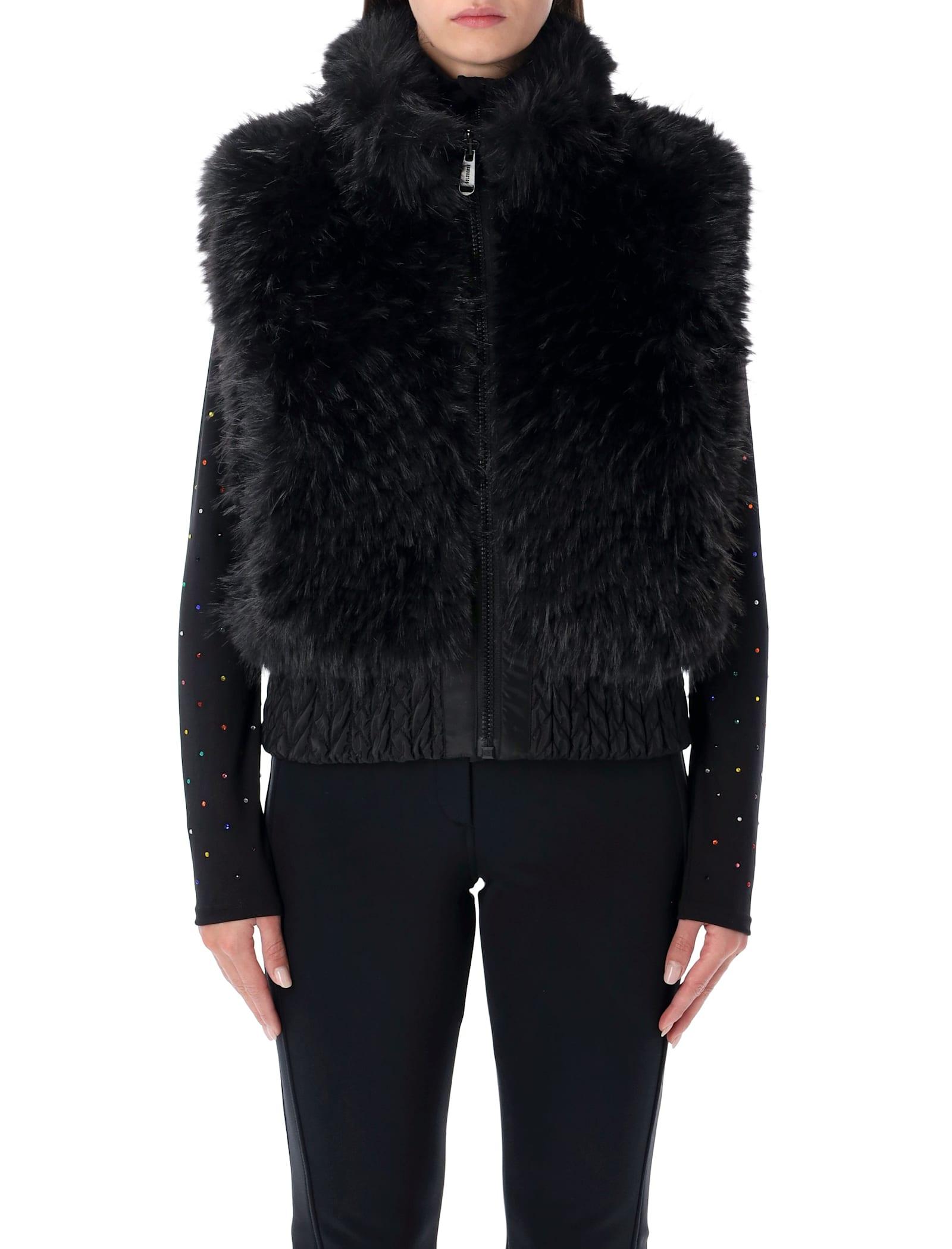 goldbergh dahlia reversible faux fur bodywarmer