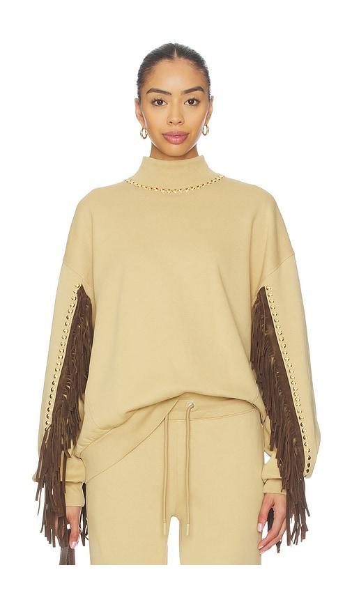 goldbergh frenzy crew neck sweater in tan.