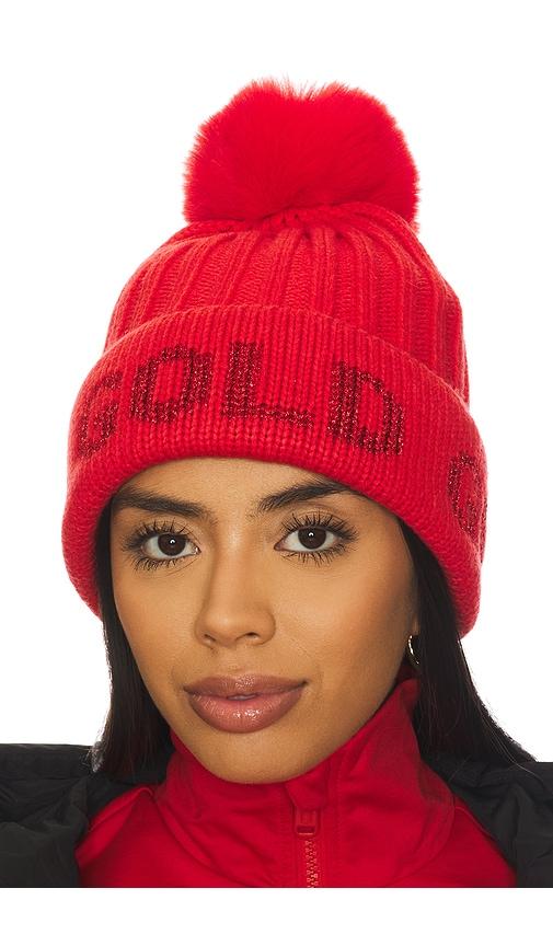 goldbergh hodd beanie in red.