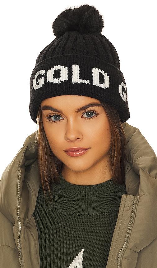 goldbergh hodd faux fur beanie in black.