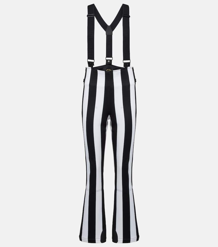 goldbergh lunira striped ski salopettes
