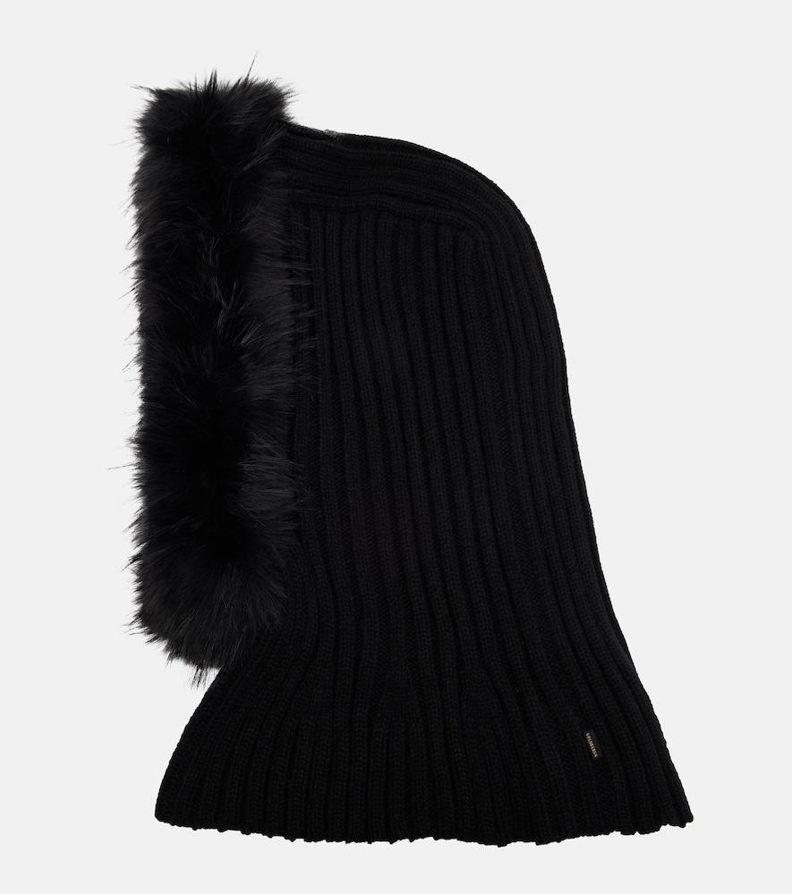 goldbergh naomi faux fur-trimmed hood