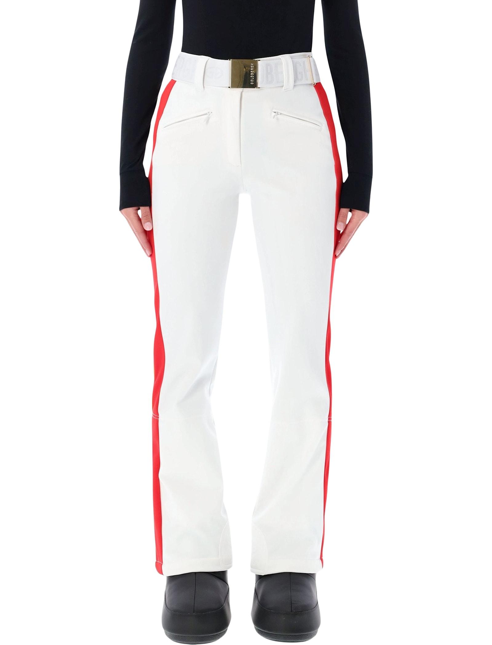 goldbergh roccia white softshell ski pants