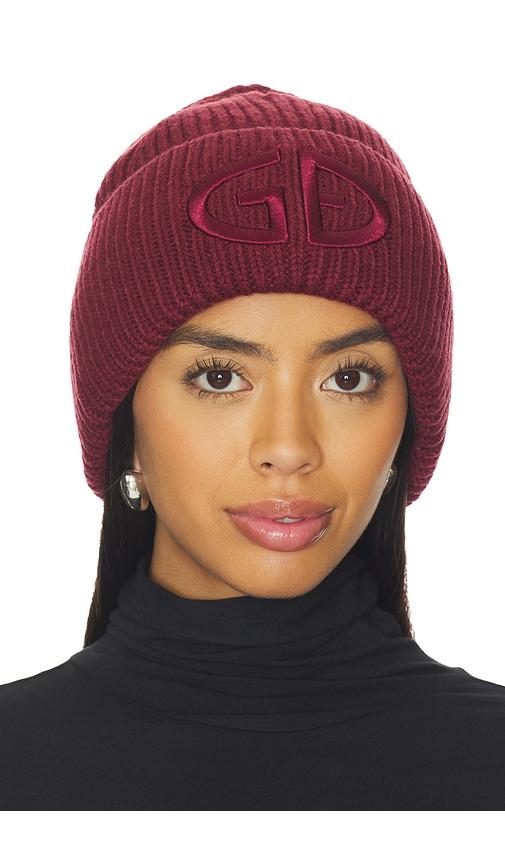 goldbergh valerie beanie in burgundy.