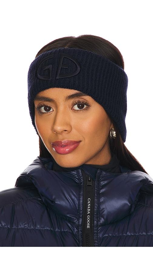 goldbergh warmth headband in navy.