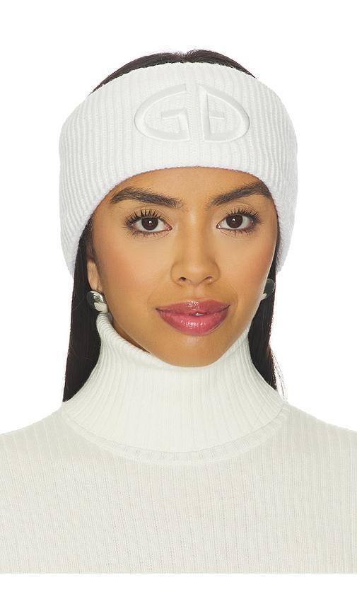 goldbergh warmth headband in white.
