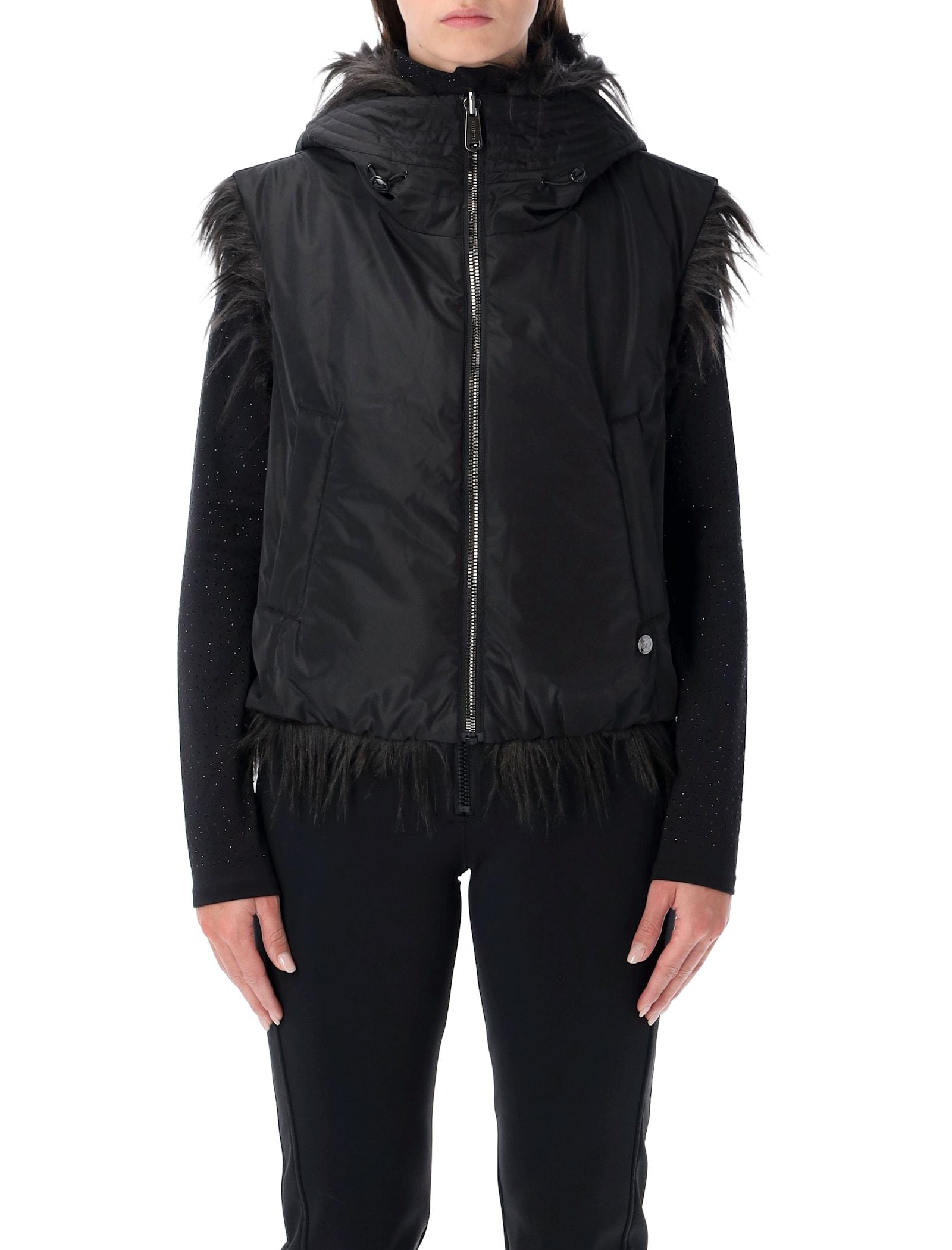 goldbergh yara reversible faux fur bodywarmer