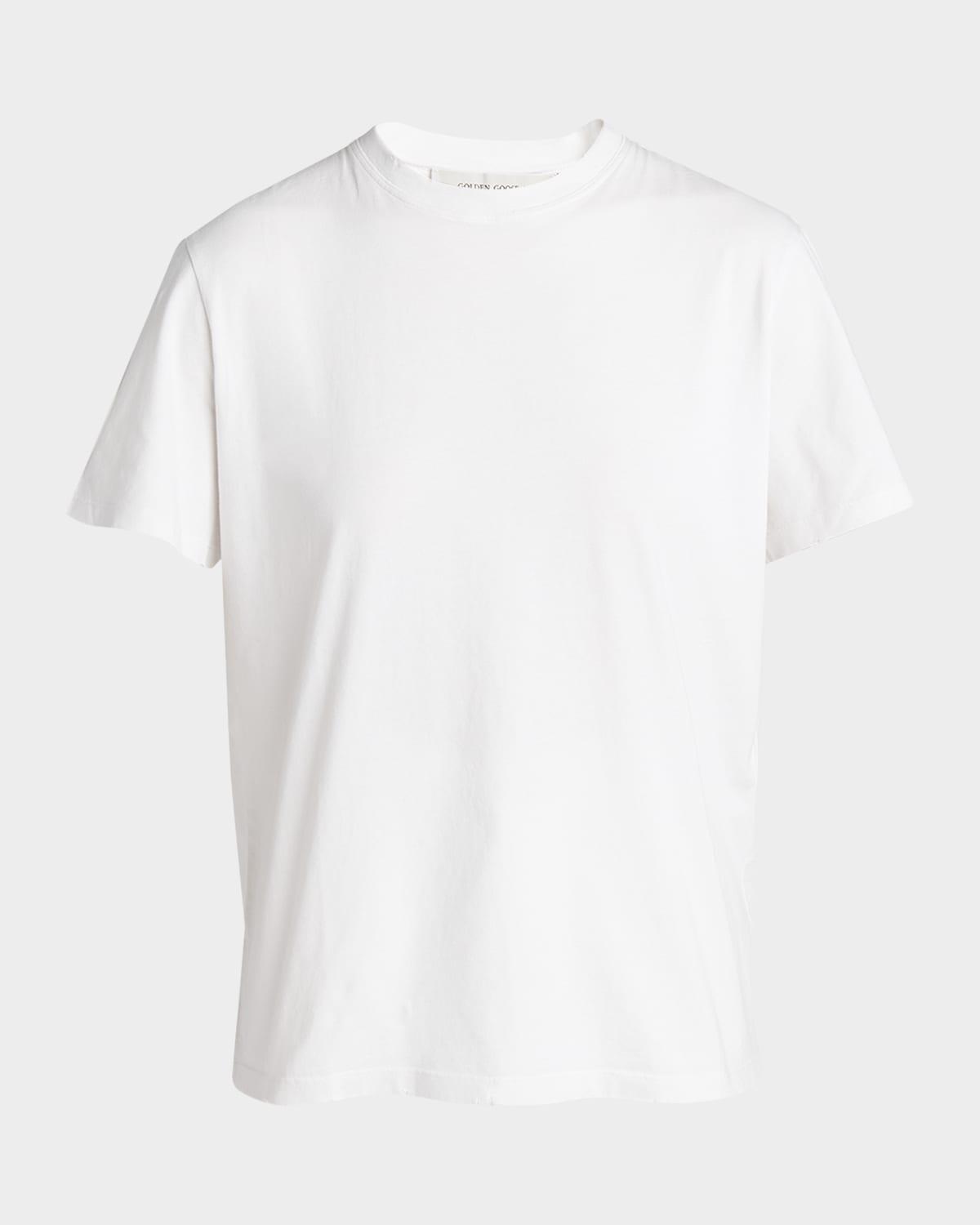 golden distressed short-sleeve t-shirt