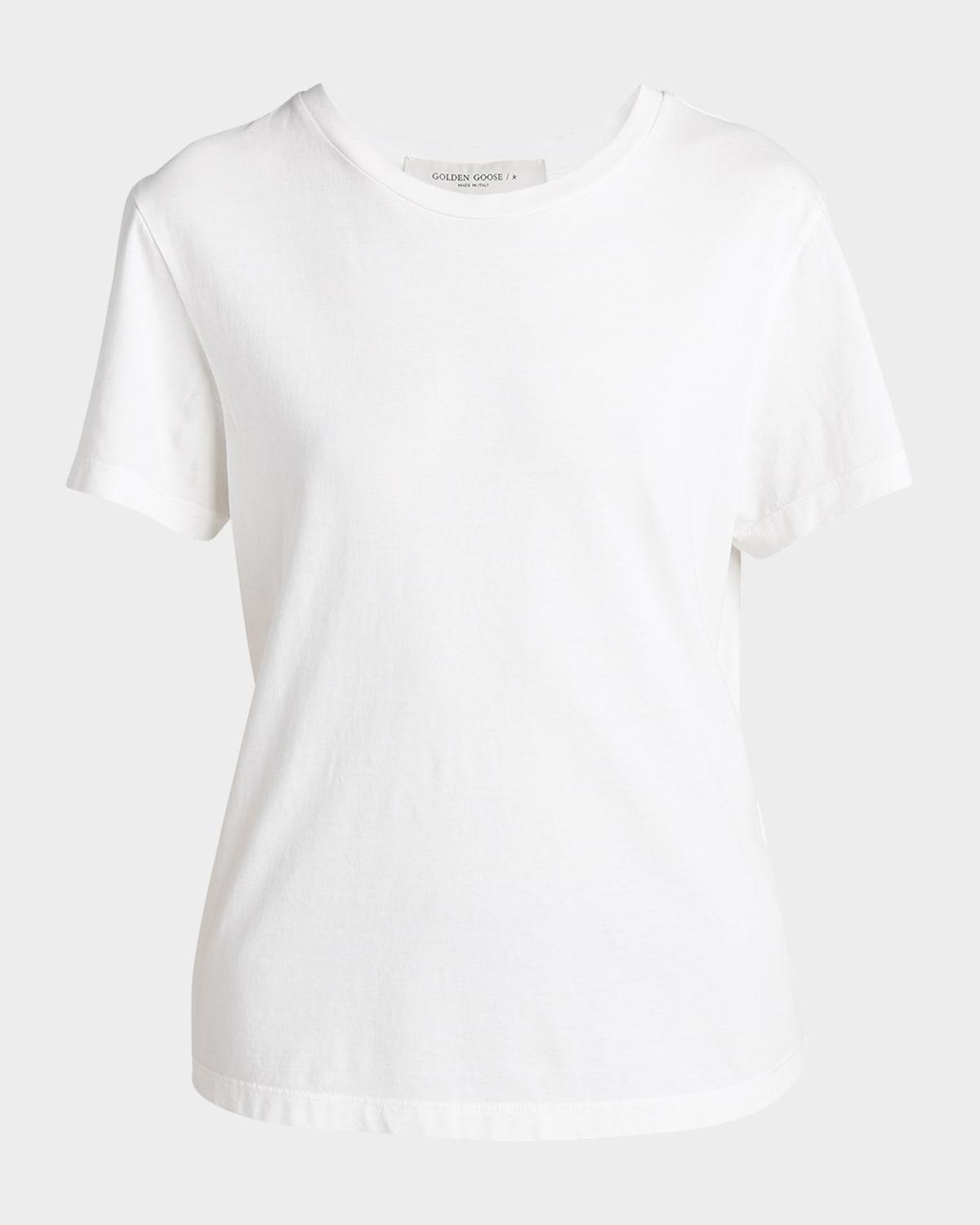 golden distressed short-sleeve t-shirt