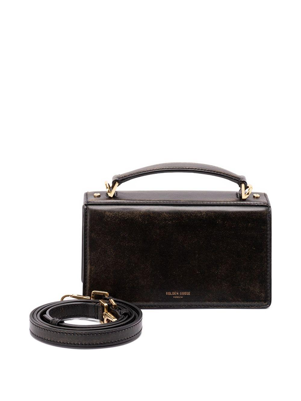 golden goose bags black outer: bos taurus - women