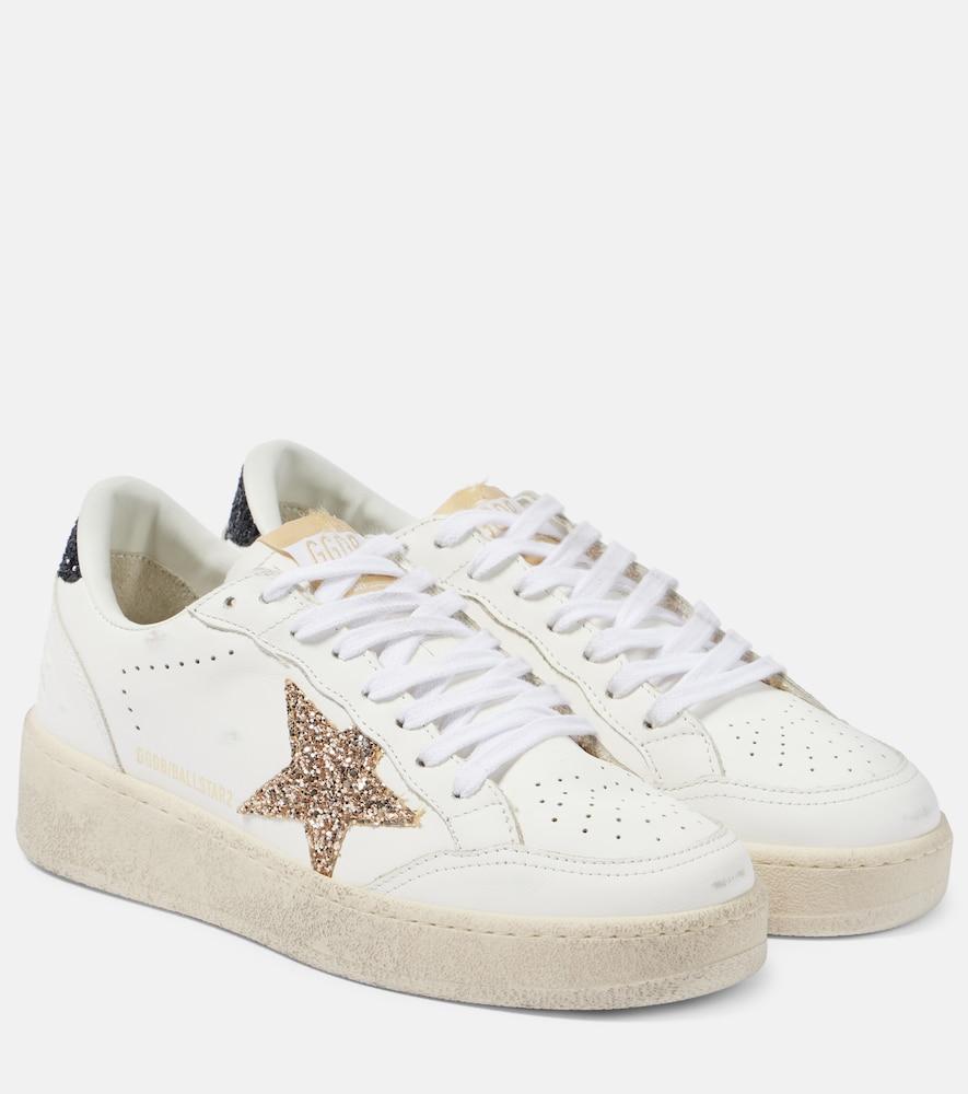 golden goose ball star 2 embellished leather sneakers