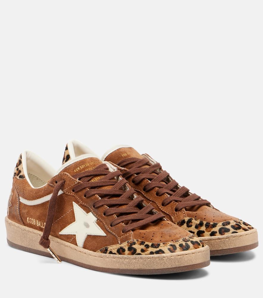 golden goose ball star calf hair