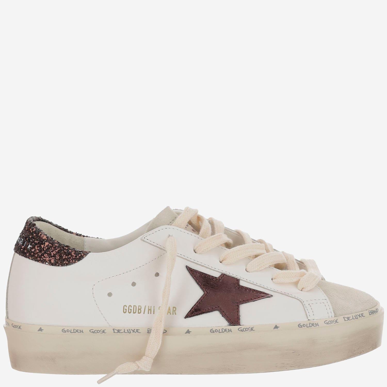golden goose ball star leather sneakers