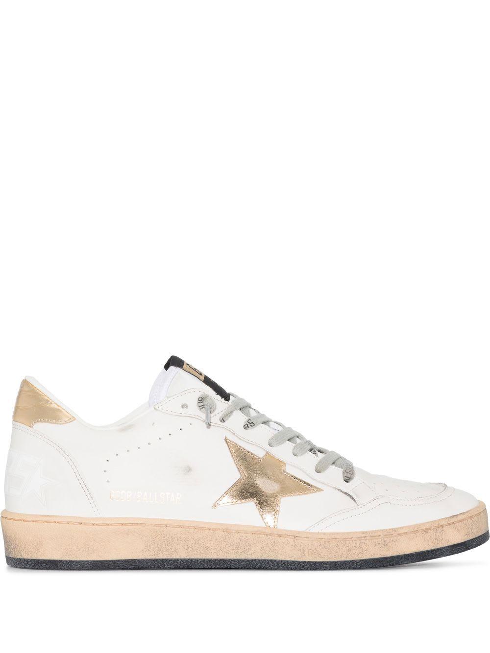 golden goose ball star leather sneakers