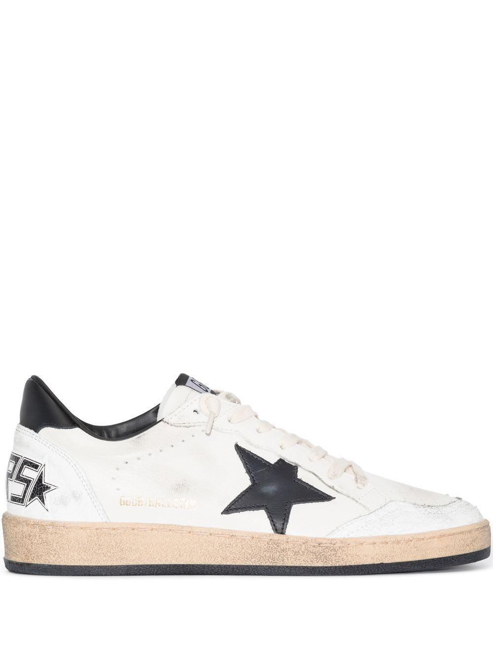 golden goose ball star leather sneakers