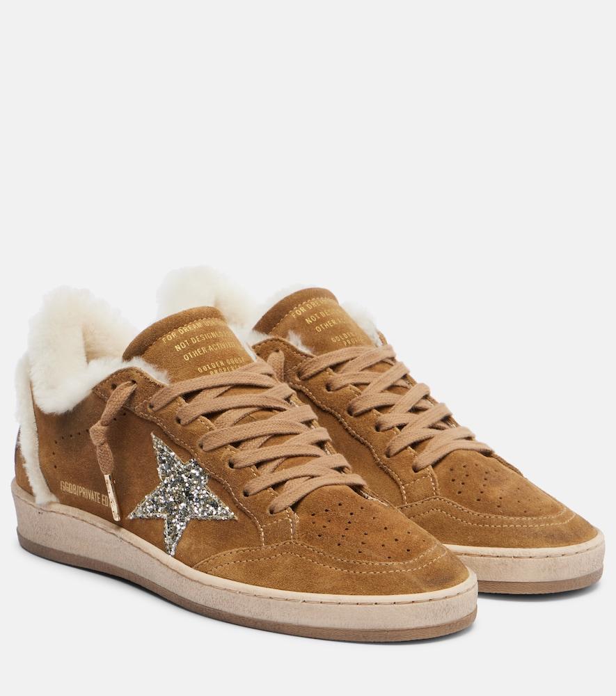 golden goose ball star shearling