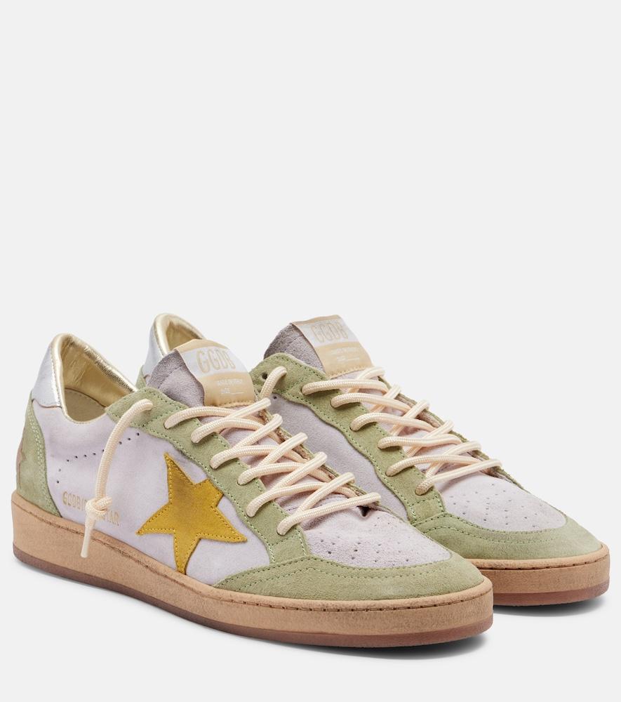 golden goose ball star suede sneakers
