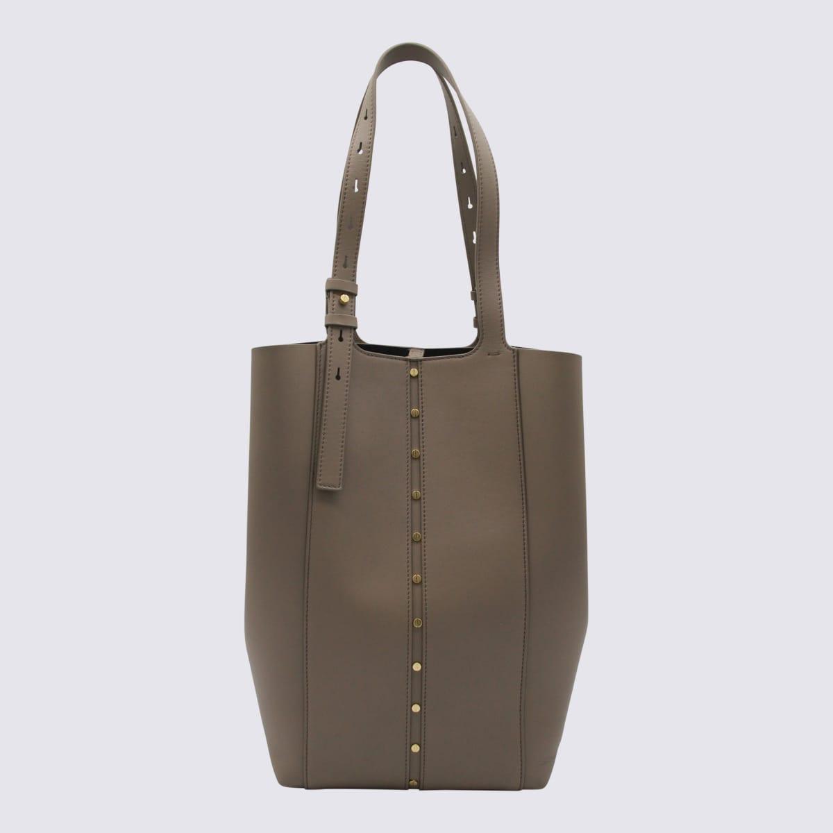 golden goose beige leather totes