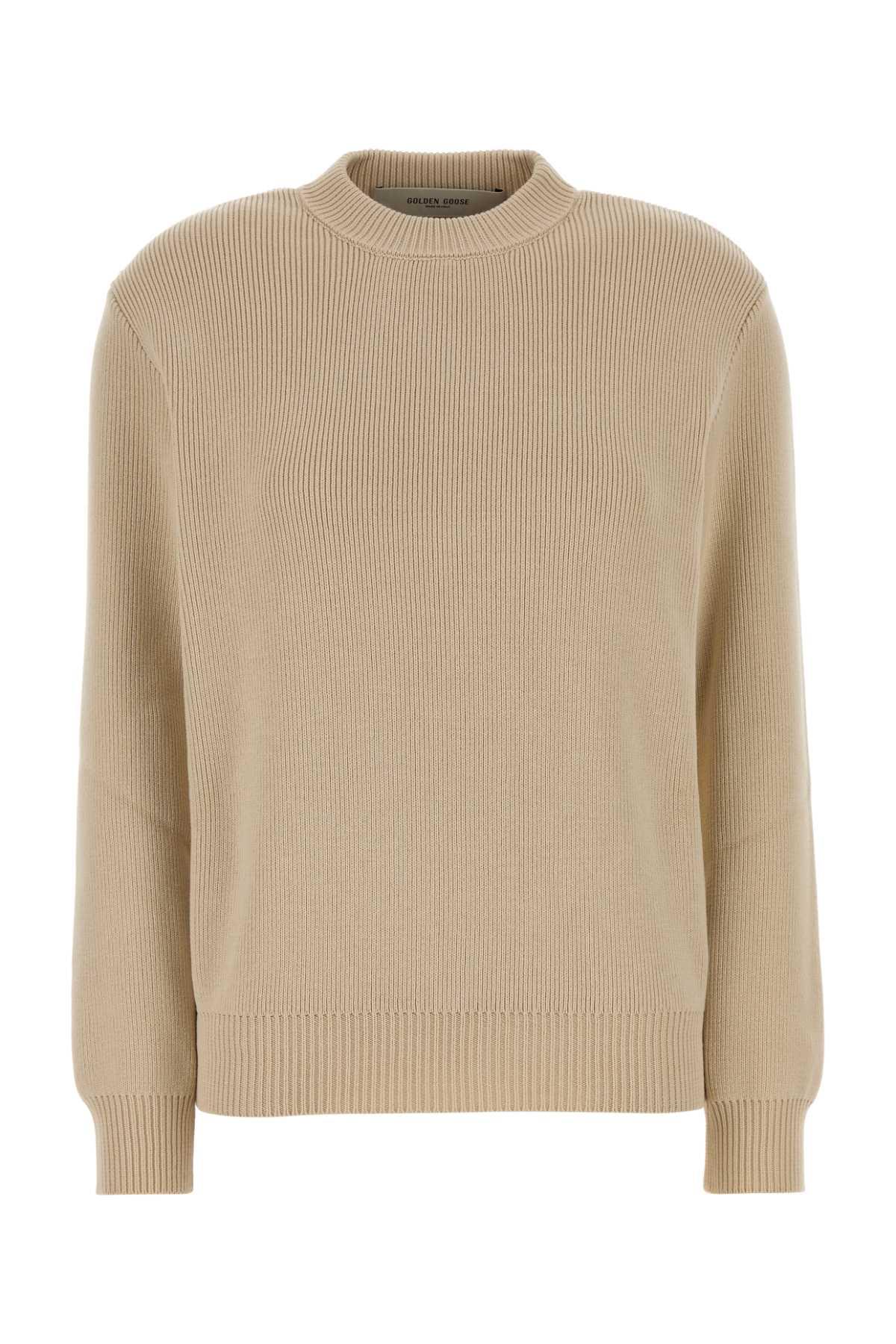 golden goose beige stretch cotton blend dany sweater