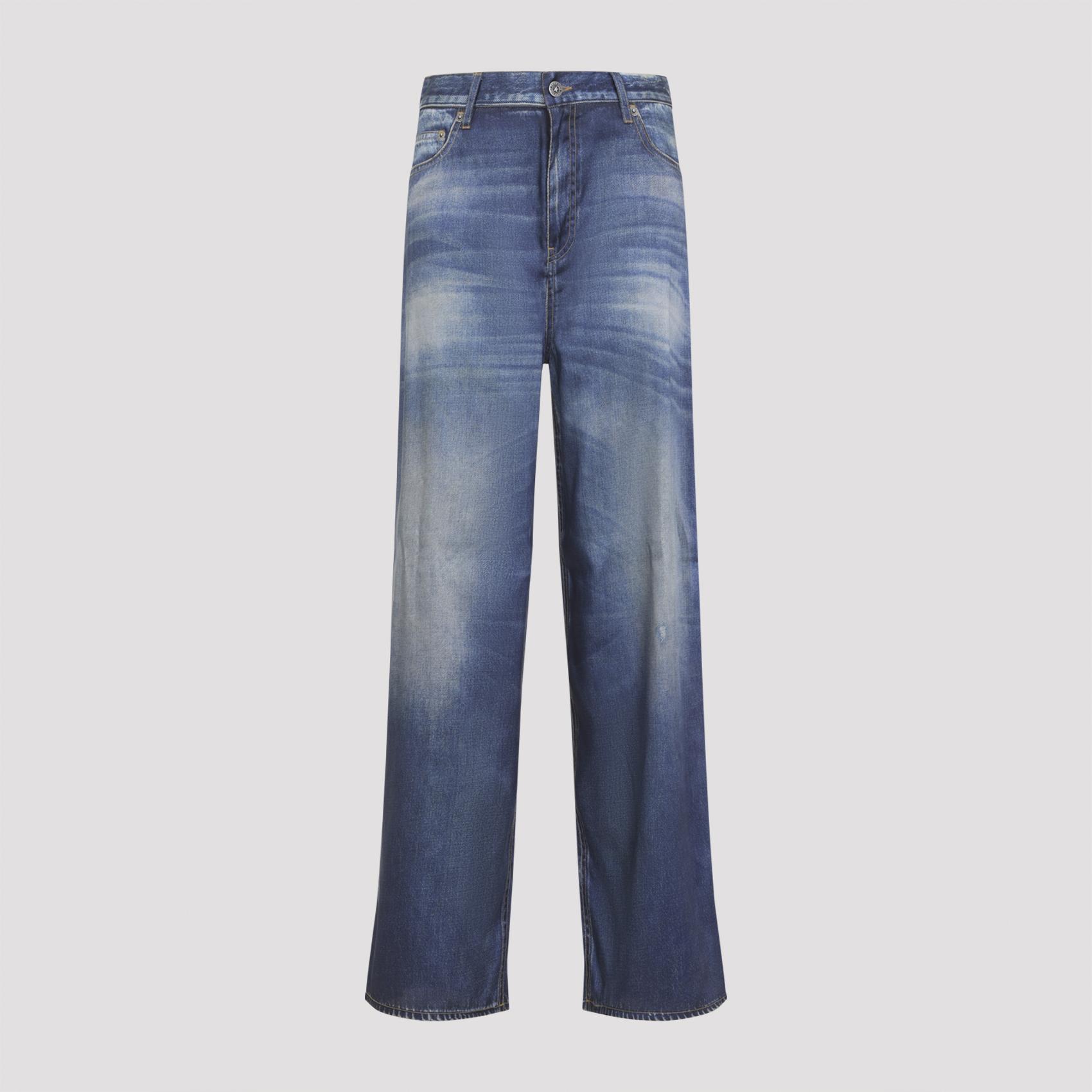 golden goose boyfriend peggy jeans blue polyester pant - women