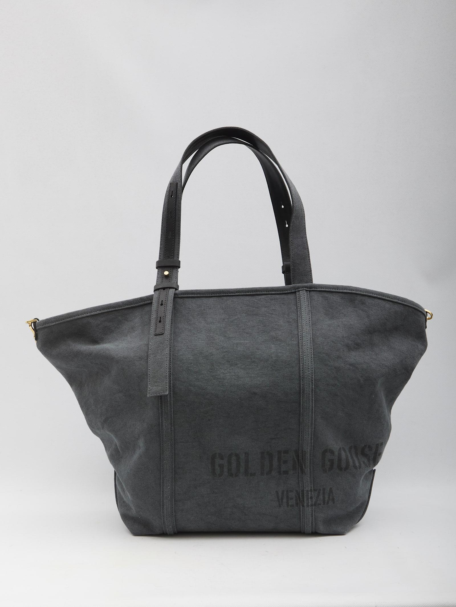 golden goose canvas shopping bag