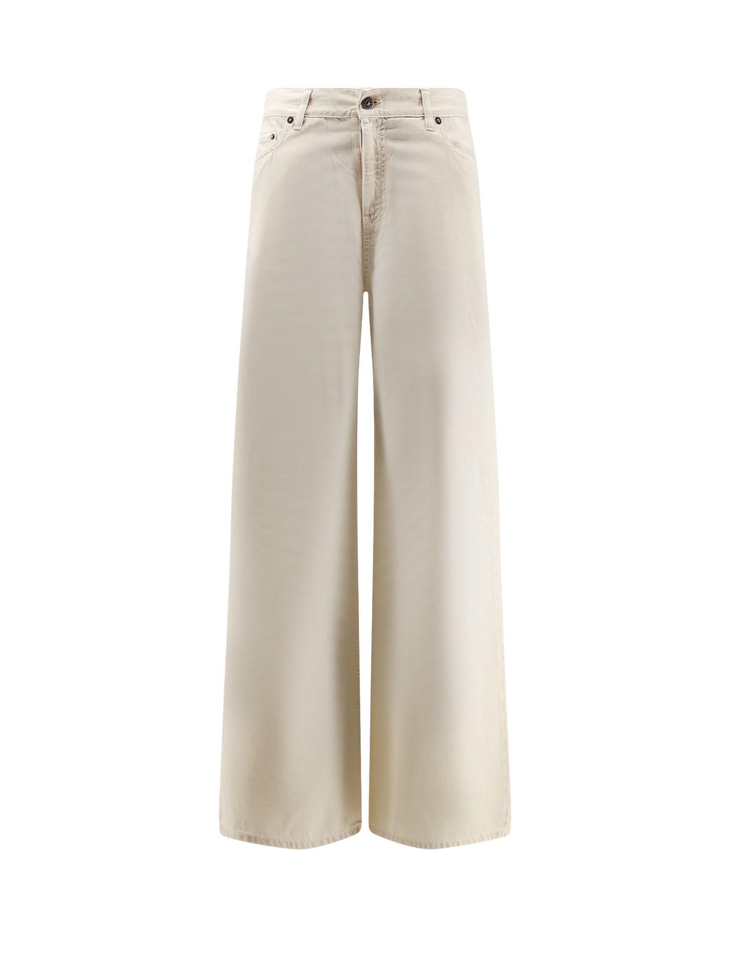 golden goose cotton blend trousers
