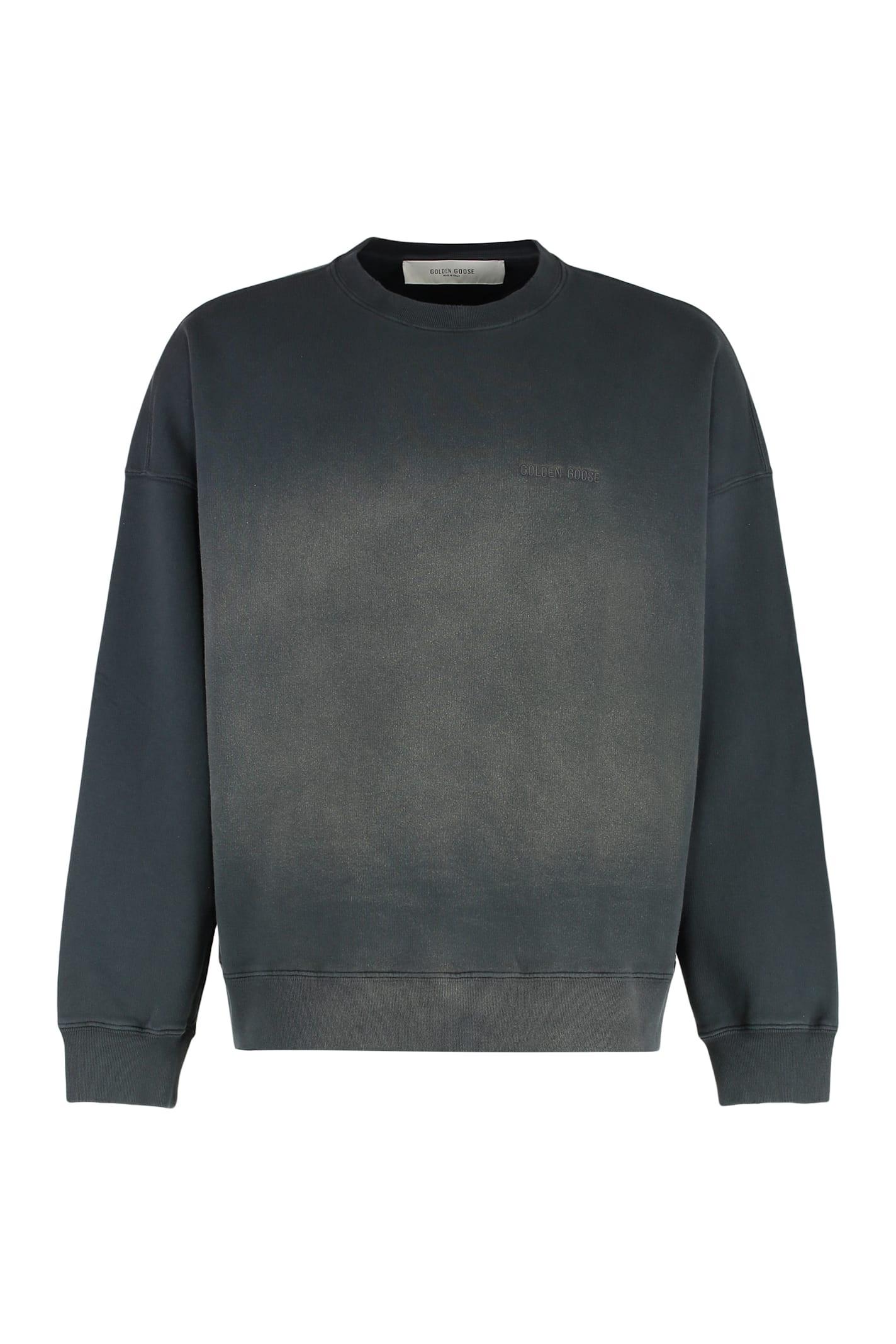 golden goose cotton crew-neck sweatshirt