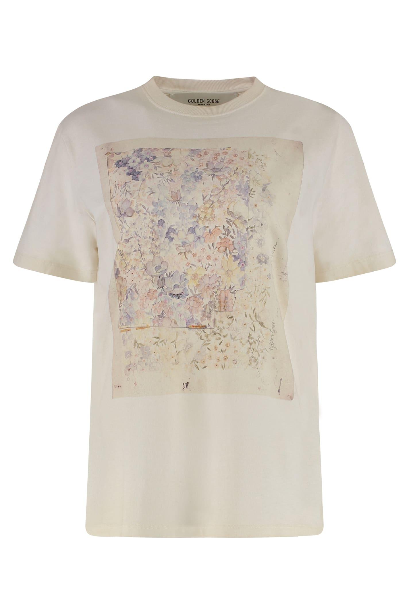 golden goose cotton crew-neck t-shirt