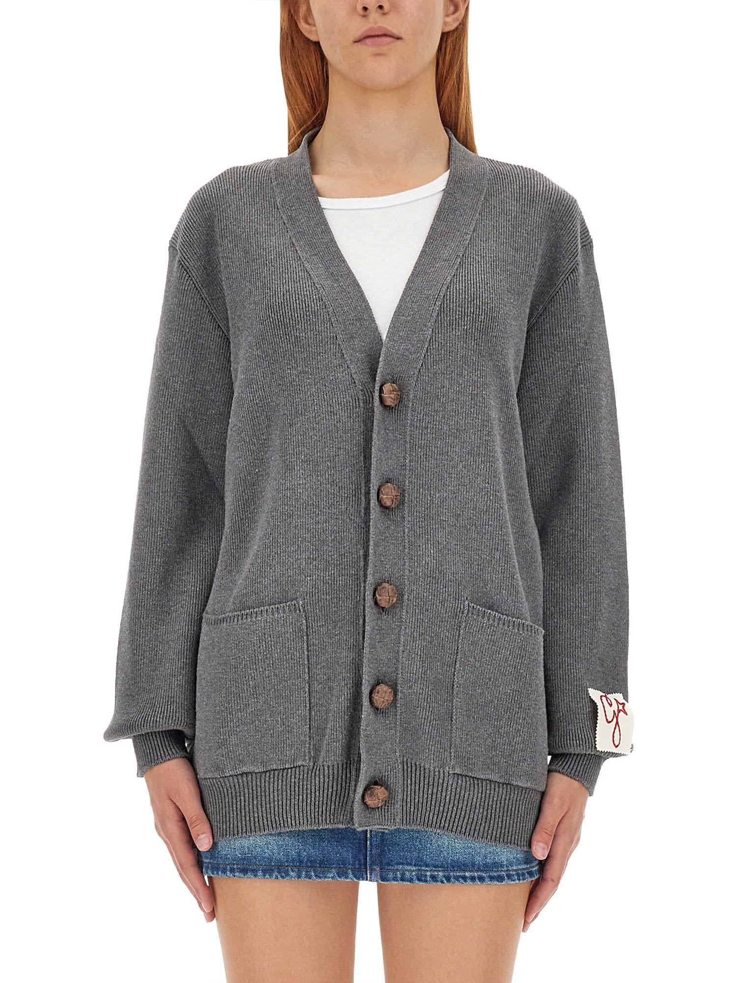 golden goose cotton oversize cardigan