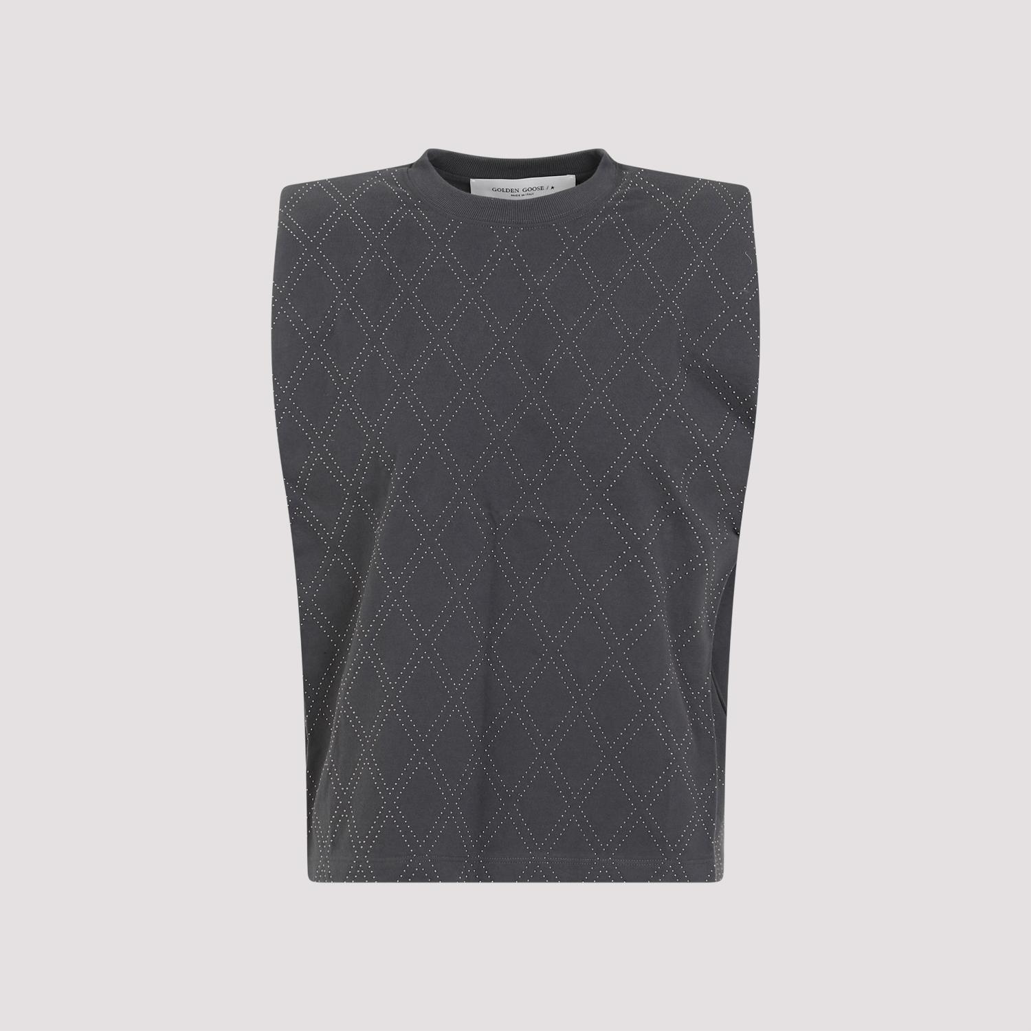 golden goose cotton t-shirt grey tshirt - women