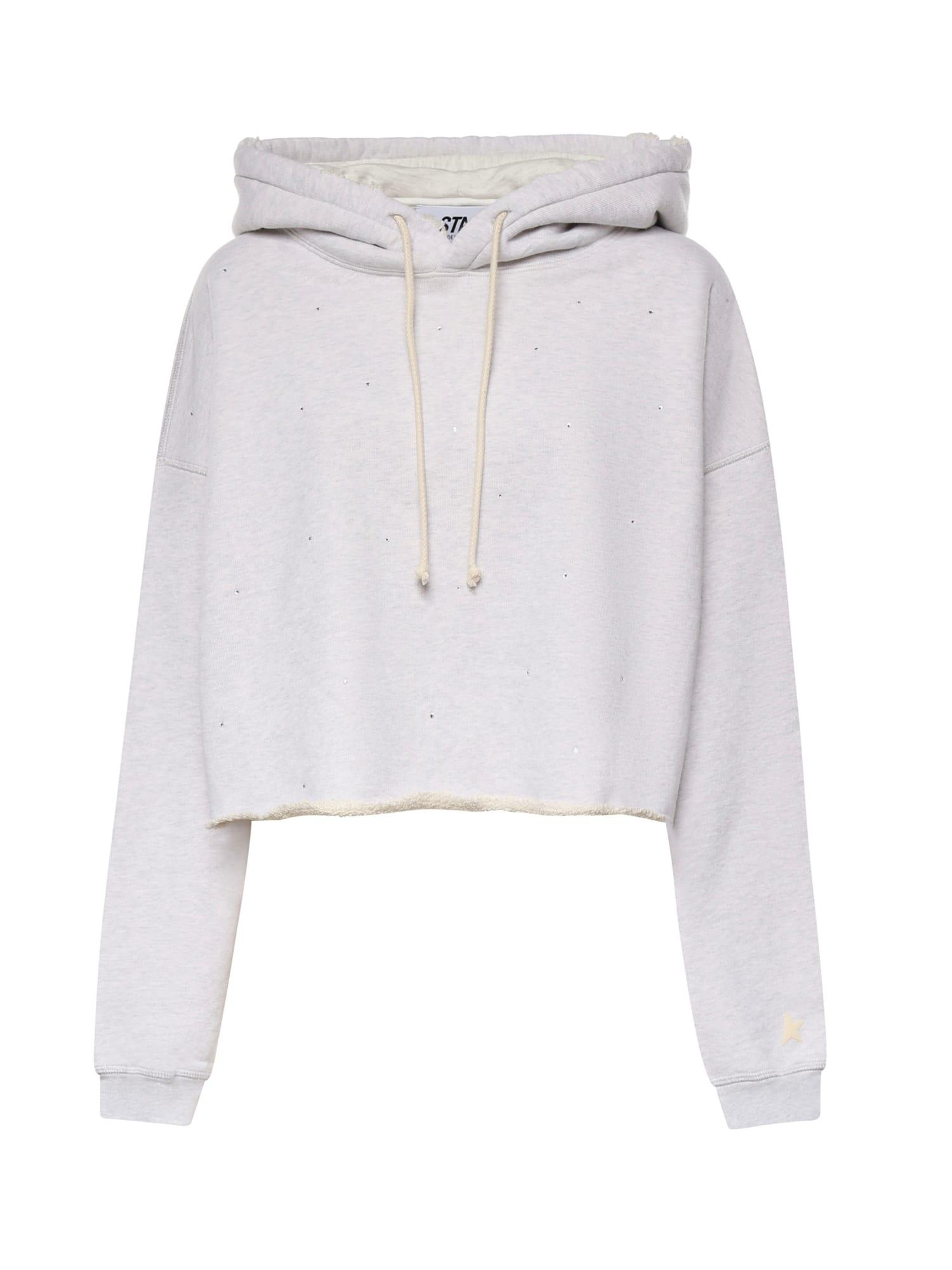 golden goose cropped star cotton sweatshirt