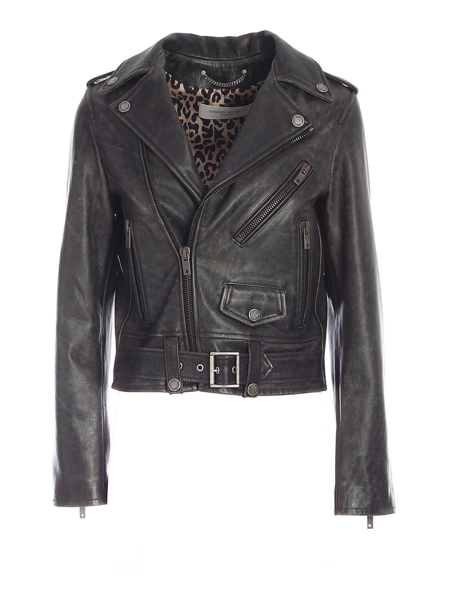golden goose destiny leather jacket