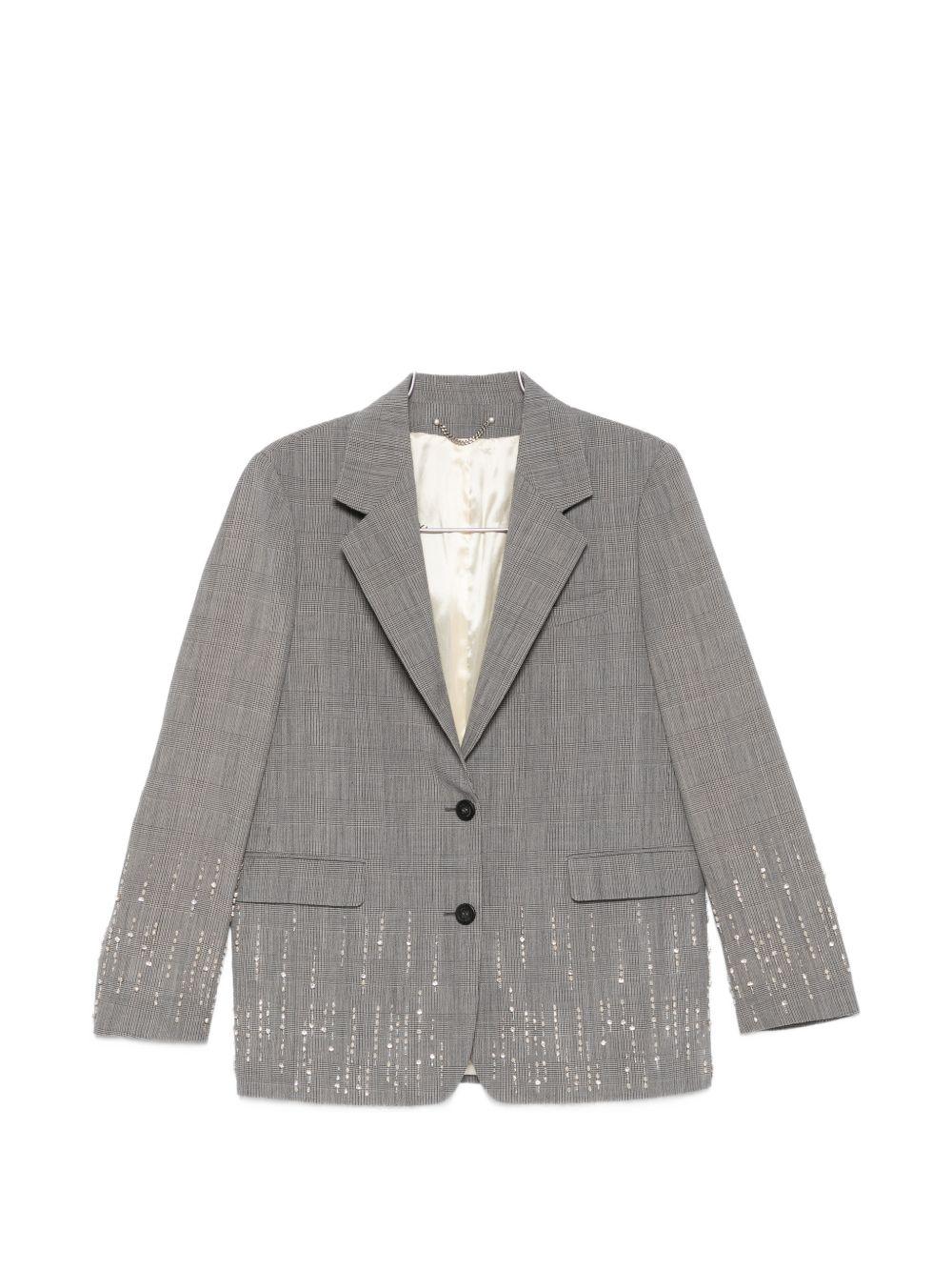 golden goose jackets grey virgin wool - women
