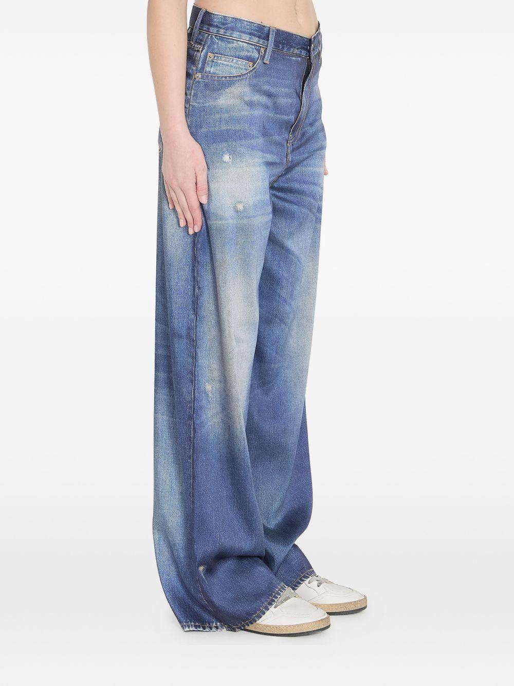 golden goose jeans blue polyester - women