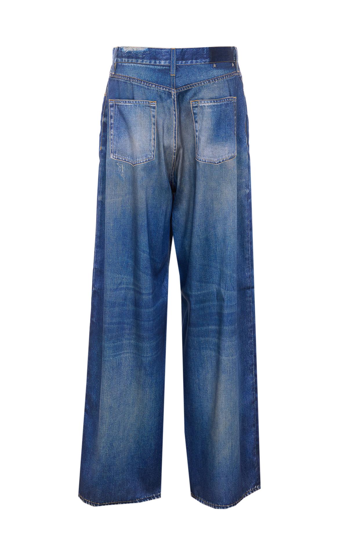 golden goose jeans blue polyester - women