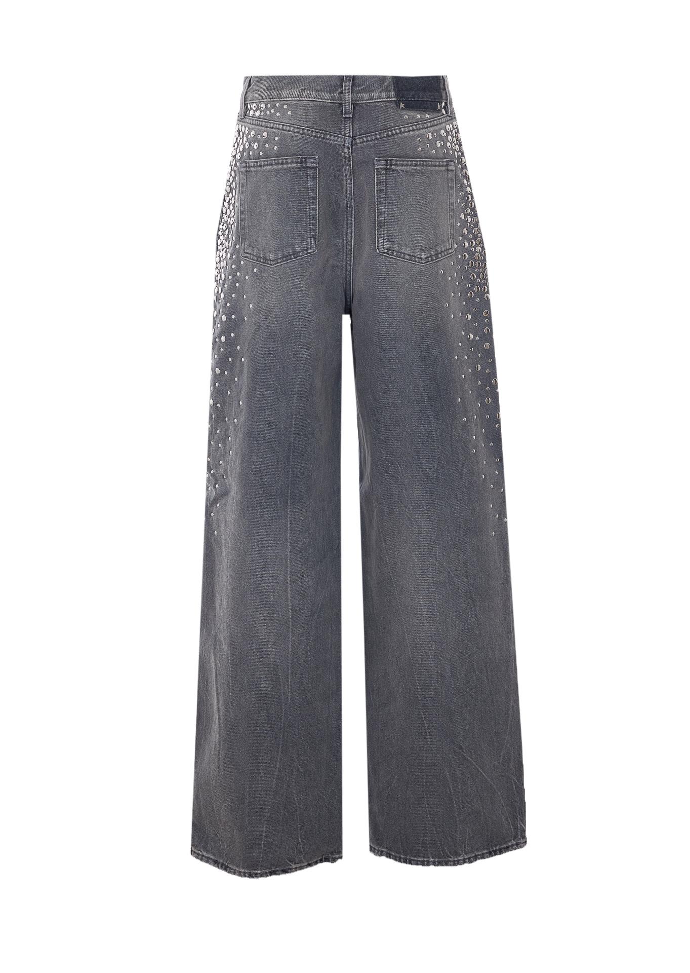 golden goose jeans grey cotton - women
