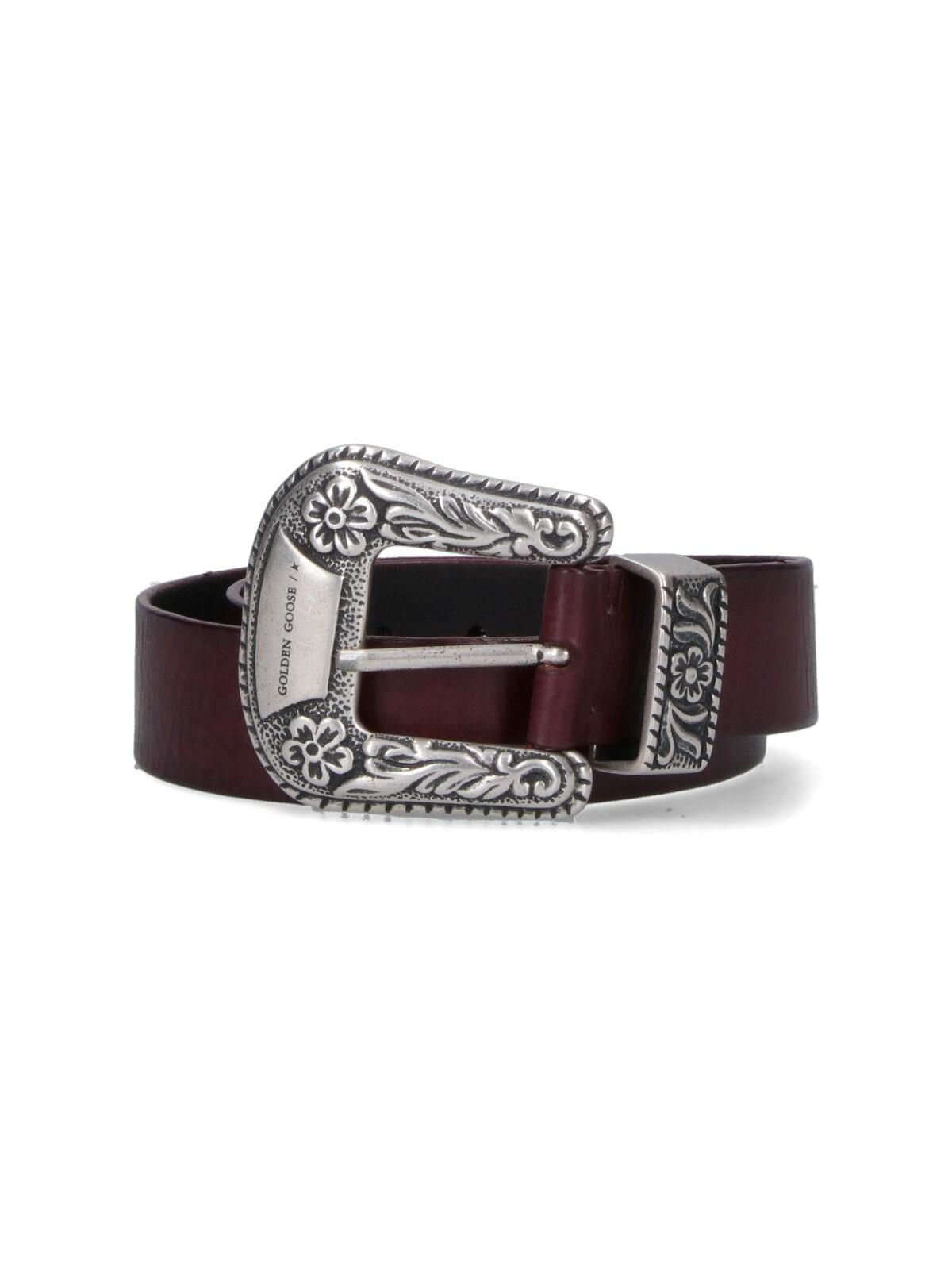 golden goose leather belt