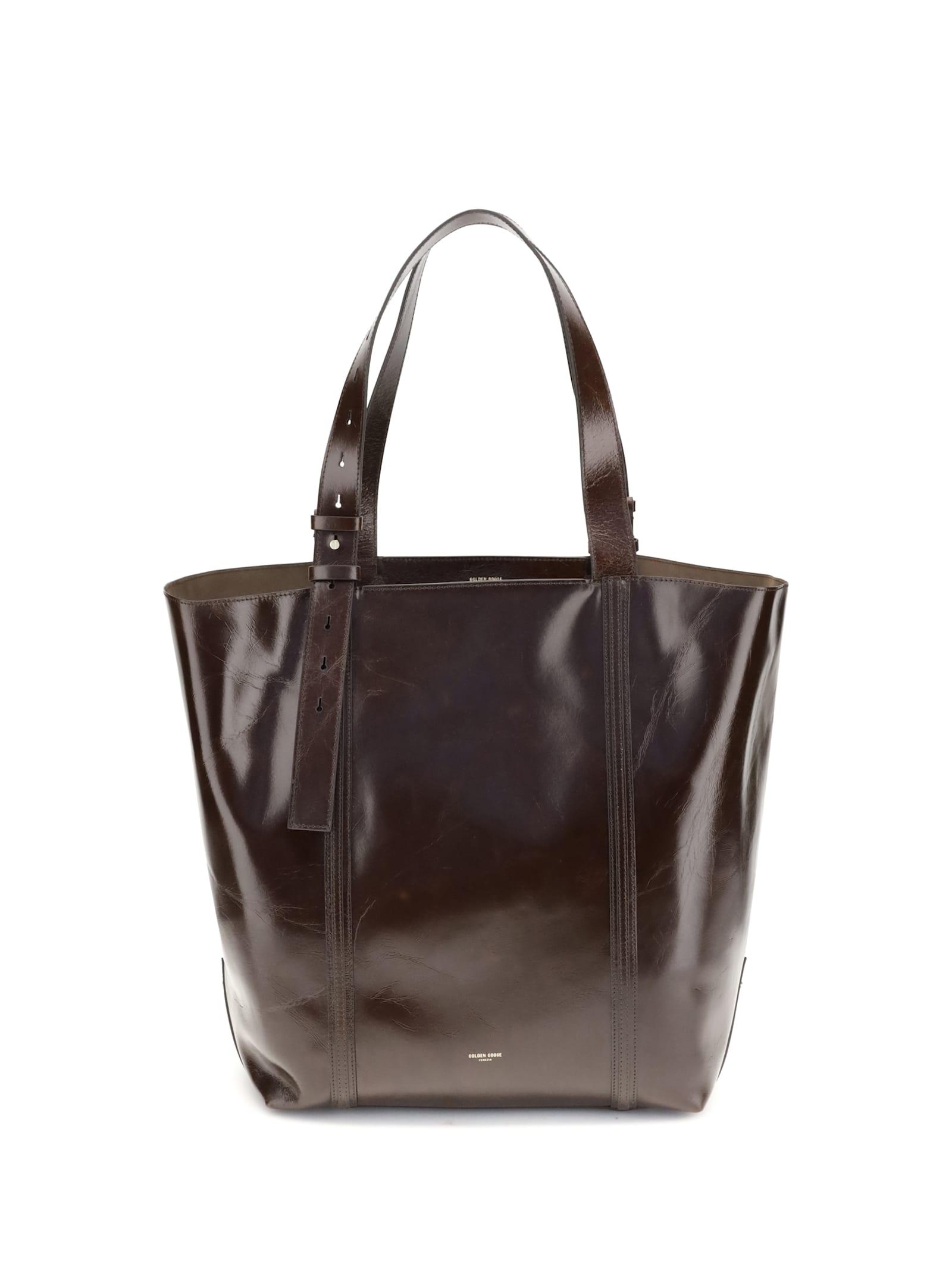golden goose leather tote bag