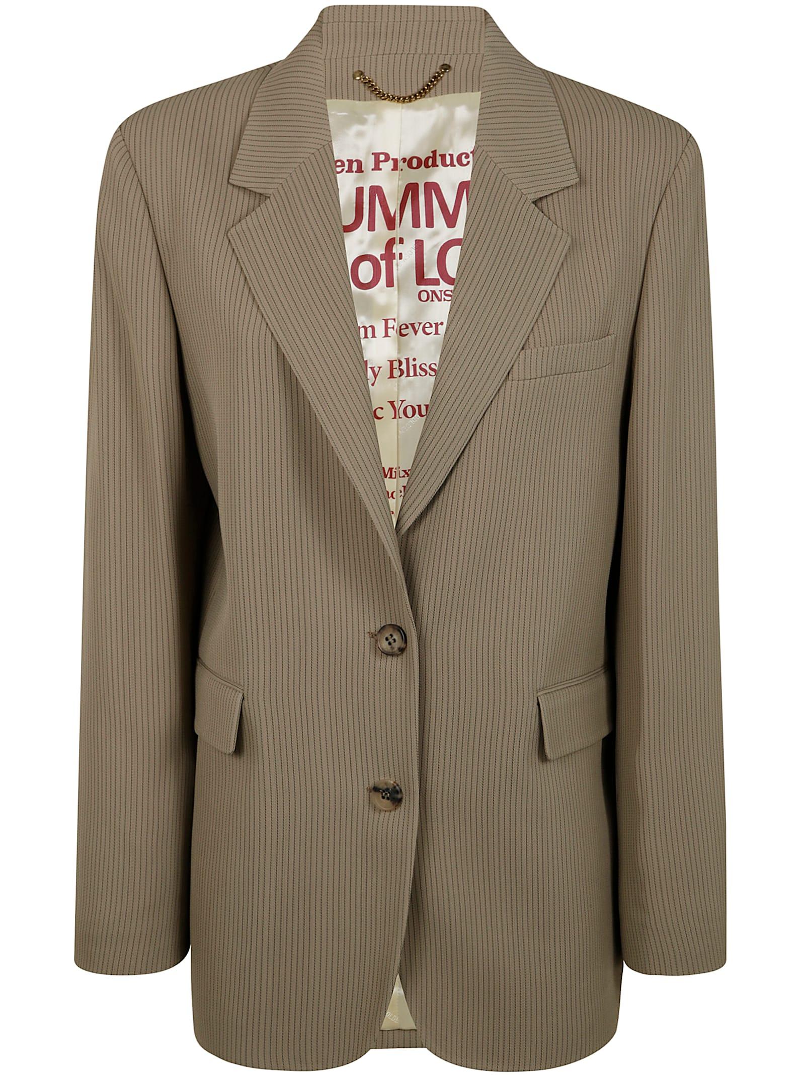 golden goose maia beige jacket