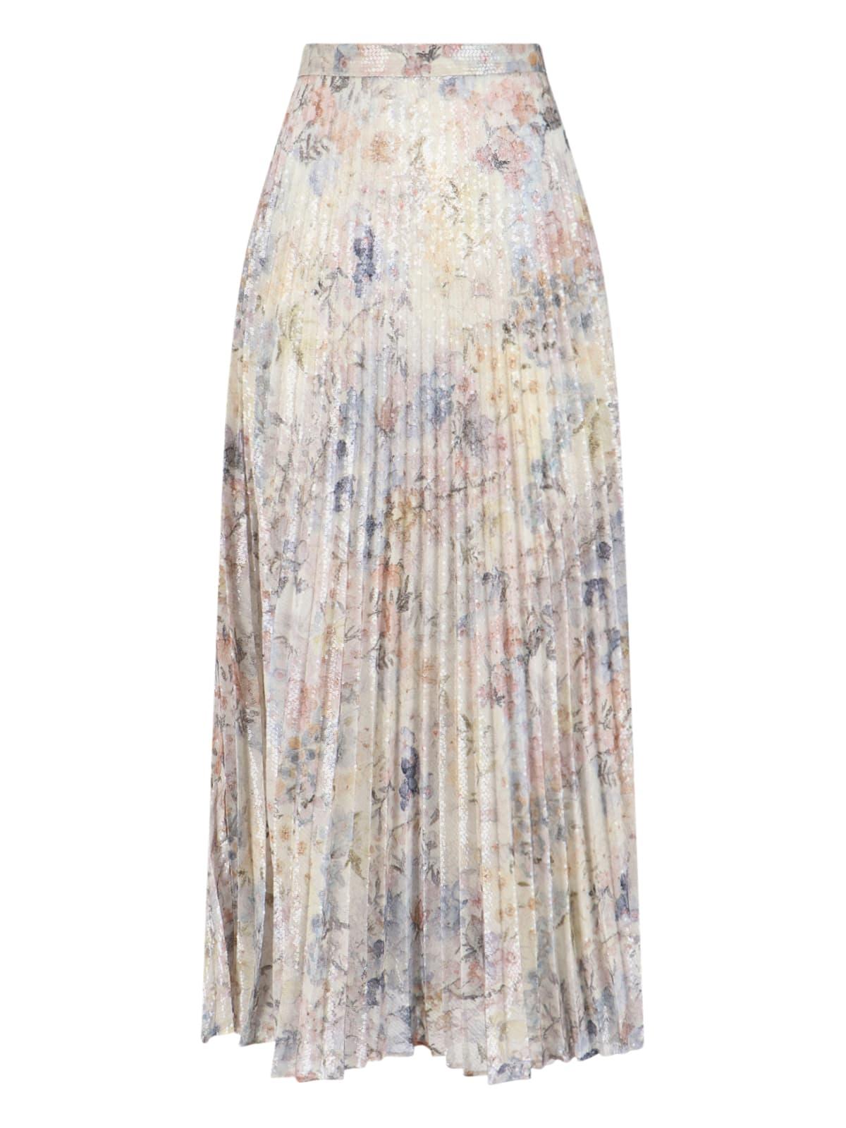 golden goose maxi pleated skirt