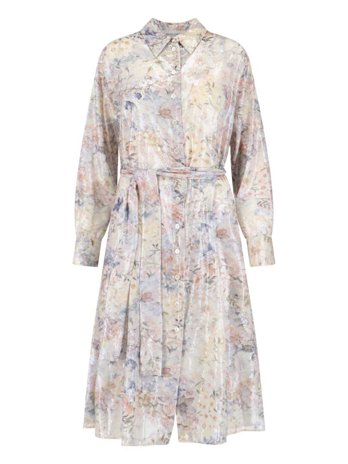 golden goose maxi shirt dress