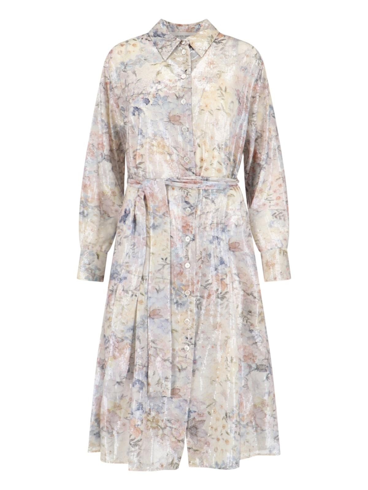 golden goose maxi shirt dress