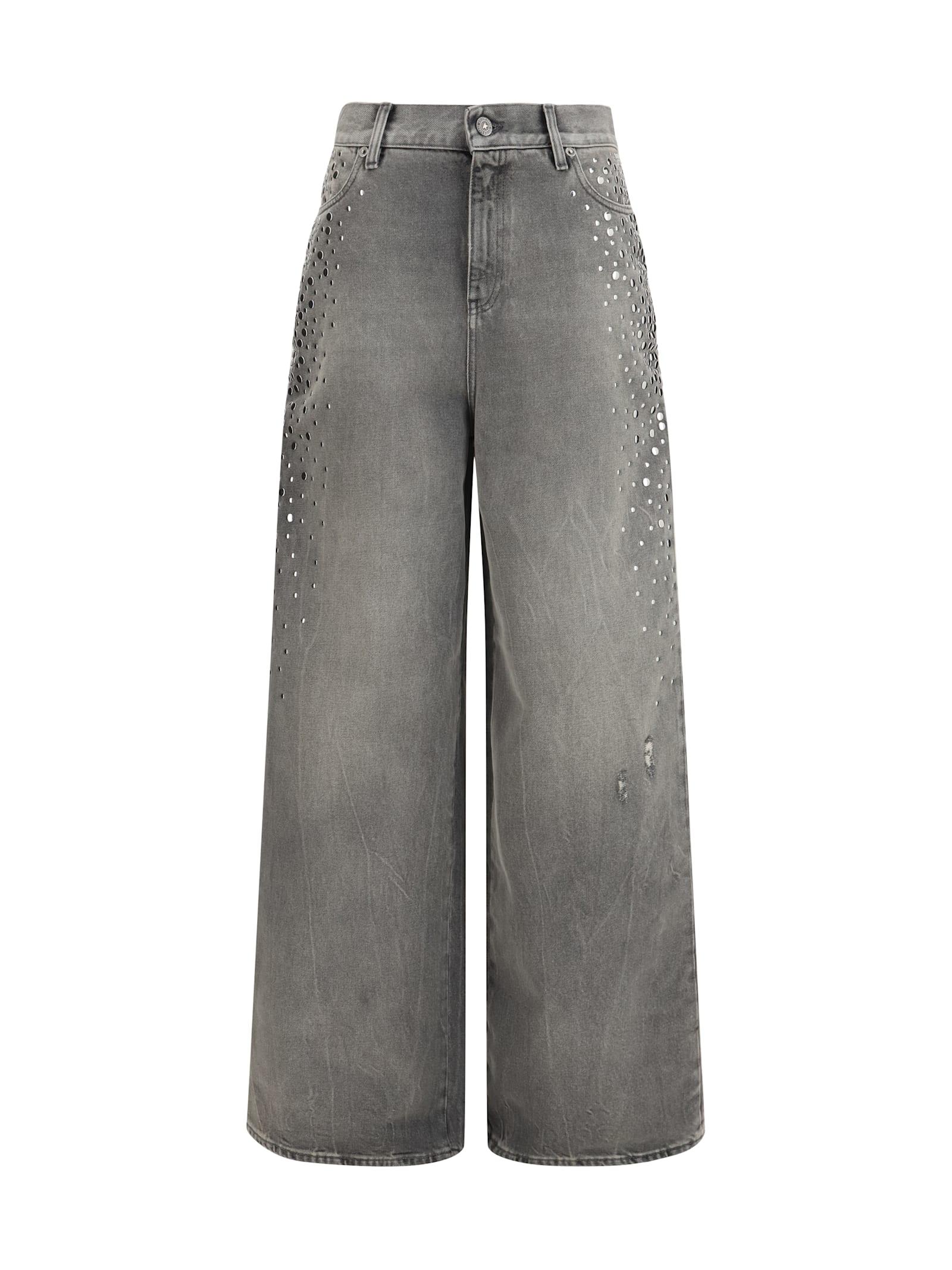 golden goose melody stud degraded jeans