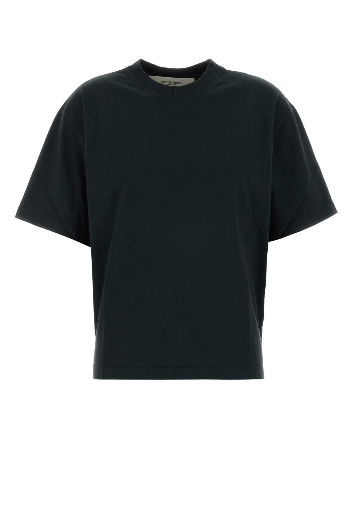 golden goose midnight blue cotton t-shirt