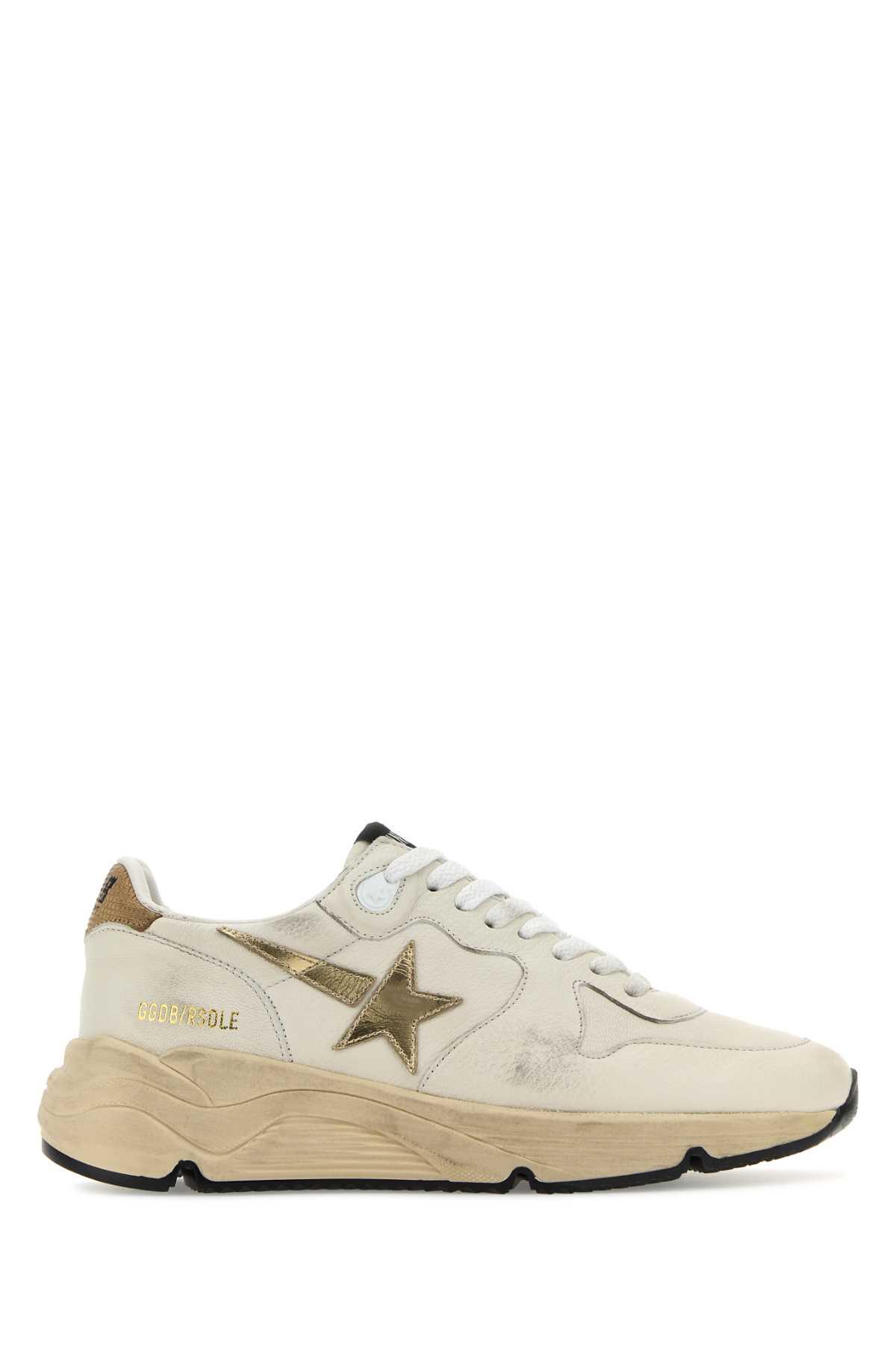 golden goose multicolor leather running sole sneakers