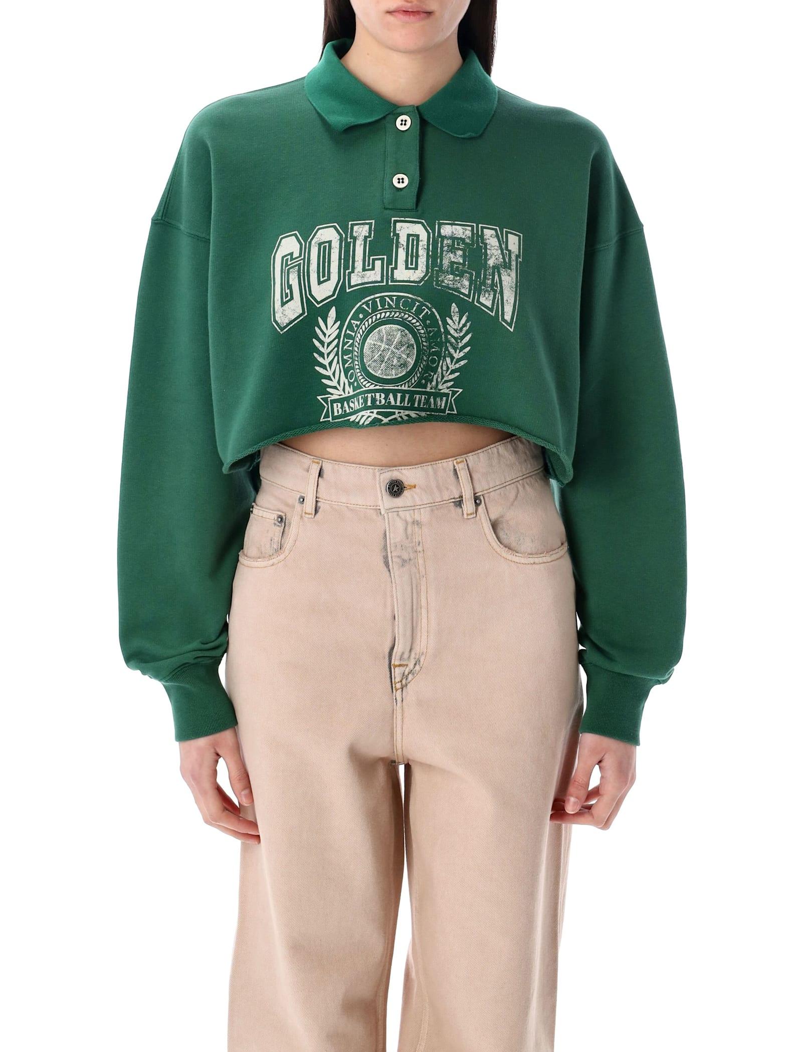 golden goose nastia cropped sweatshirt